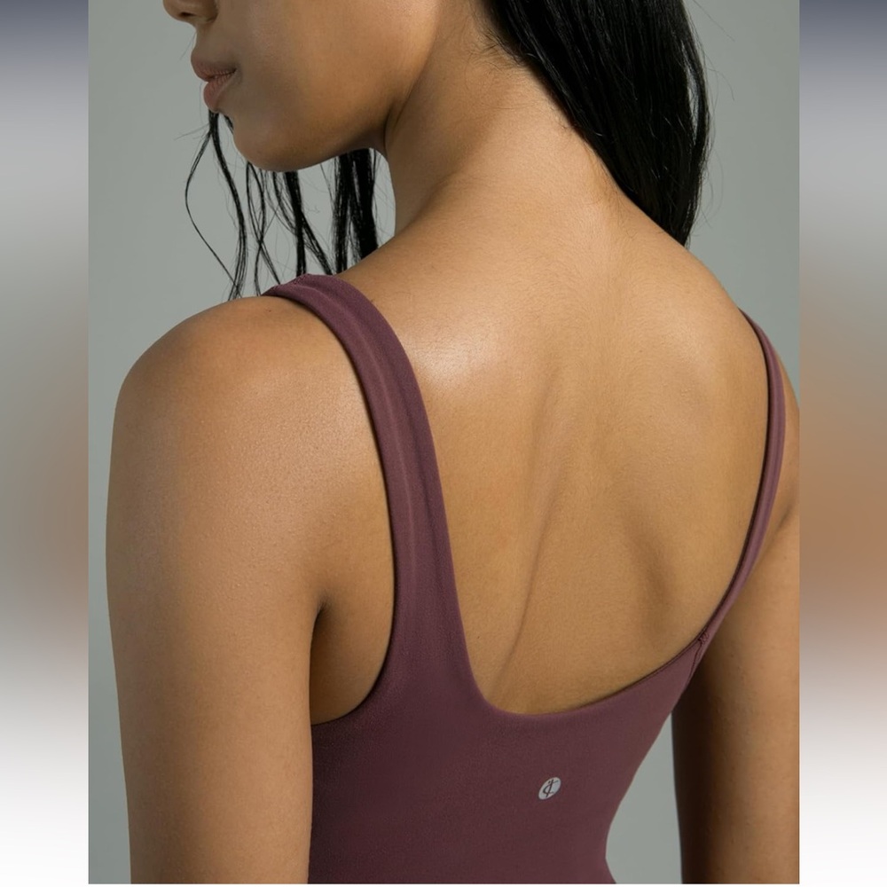 Women's Dreamlux V-Neck Thong Bodysuit w/ Lycra in Dark Jasper Purple Size M - Picture 8 of 16